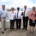 Bob Howden, Minister Julie Bishop, Governor Kelly Naru, General Manager of LYC Sinan Bilsel & Aust High Comm Rep Aimee.